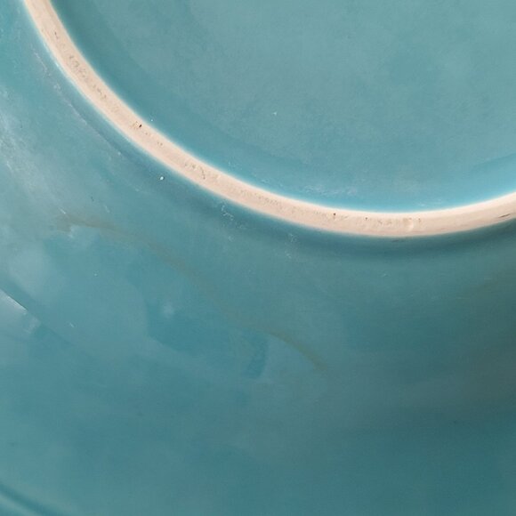 Coors China Company Mid Century Turquoise Blue Soup Bowl - Picture 8 of 8